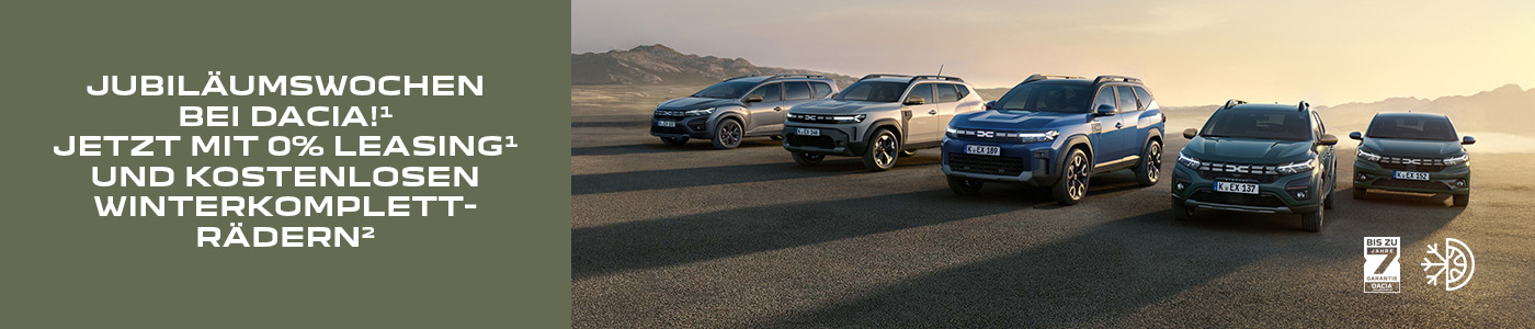 Dacia Online Shop - Aktion: Jubiläumswochen