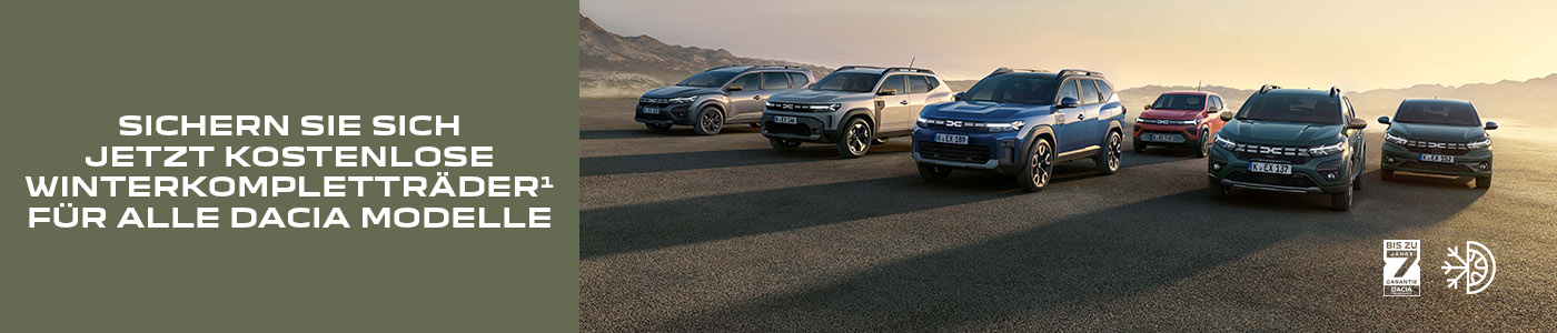 Dacia Online Shop - Aktion: Winterkompletträder